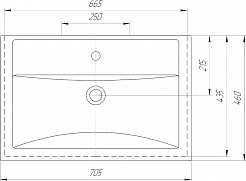 Vigo Мебель для ванной Geometry 2-700 белая – фотография-14